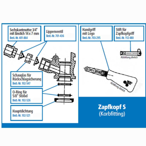 Ersatzteil zu Korbzapfkopf Micro Matic / HIWI-aiKorbM-getraenkezapfanlagen.net Ersatzteil zu Korbzapfkopf Micro Matic / HIWI-aiKorbM--getraenkezapfanlagen.net
