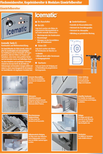 E75 Eiswürfelbereiter mit Vorratsbehälter-E75M--icematic