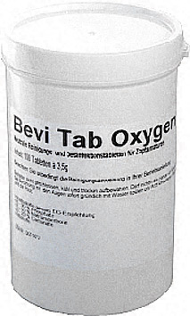 Bevi Tab Oxygen Reinigungs Desinfektionstabletten Zapfarmaturen 100 Tabletten 